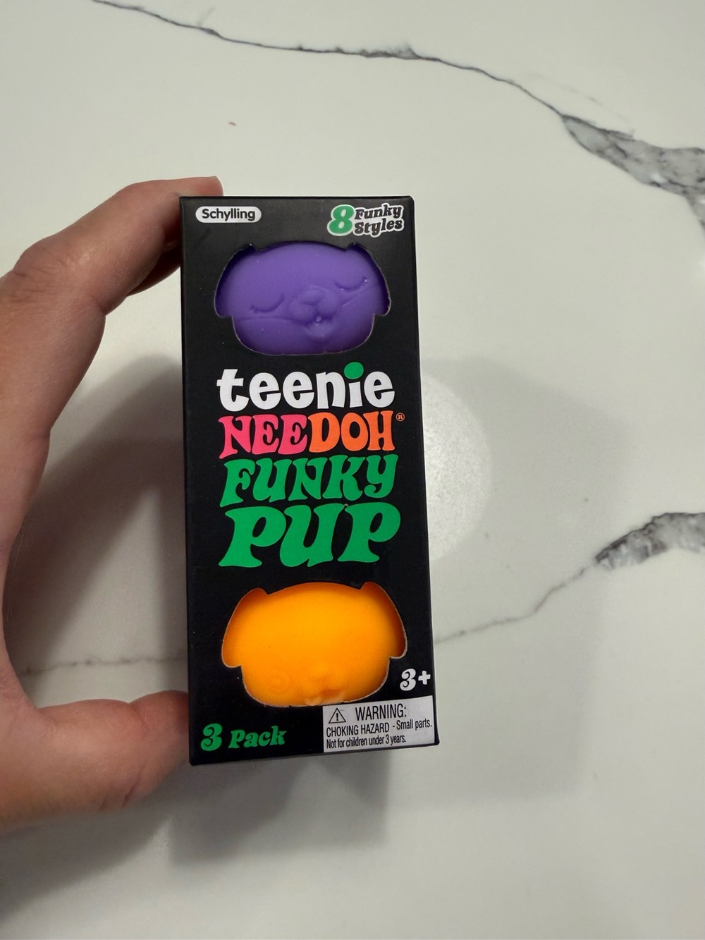 Teenie Needoh Funky Pup Pack - Purple & Orange
